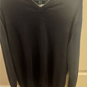 Peter Millar Navy Blue V-Neck Sweater